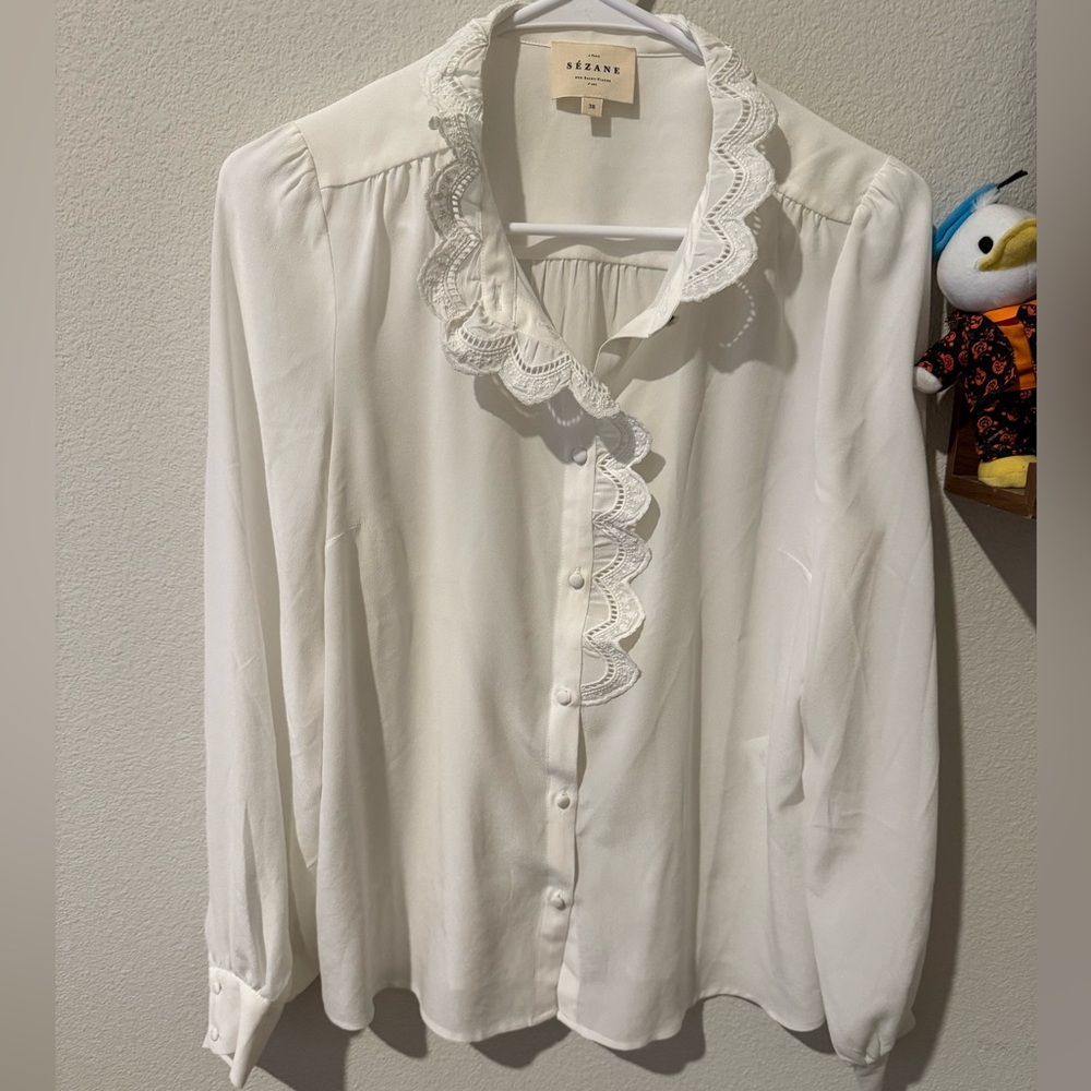 Sézane Rosine Shirt Size 38